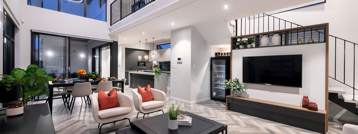 Living Area - Explore Modern Industrial Interior Design.